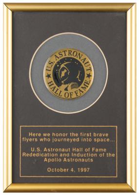 Lot #7900 Al Worden's U.S. Astronaut Hall of Fame Plaque - Image 1