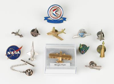 Lot #7479 Al Worden's Collection of NASA and Aviation Pins - Image 1