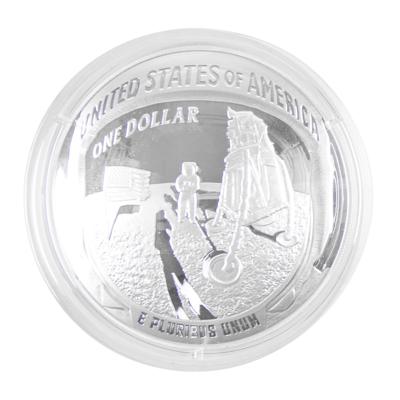 Lot #7472 Al Worden's Apollo 11 50th Anniversary 5-Ounce Silver Proof Coin - Image 2