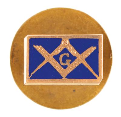 Lot #7487 Al Worden's Masonic Plaque and Pin - Image 3