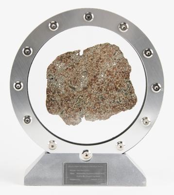 Lot #7818 Large Erg Chech 002 Meteorite Slice