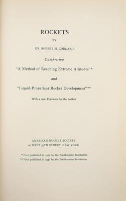 Lot #7779 Robert H. Goddard: First Edition of Rockets (1946) - Image 2