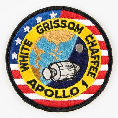 Lot #7181 Gus Grissom's Apollo 1 Crew Patch Presented to Deke Slayton