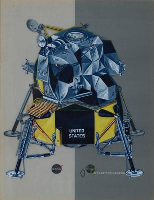 Lot #7166 NASA/Grumman Apollo Lunar Module Transgraphic Brochure
