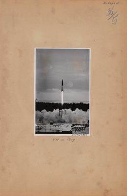 Lot #7572 Wernher von Braun Signed V-2 Rocket Report - Image 5