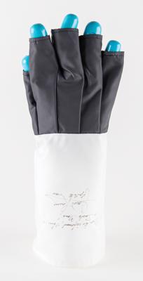 Lot #7357 James Lovell Signed Space Suit Glove Replica