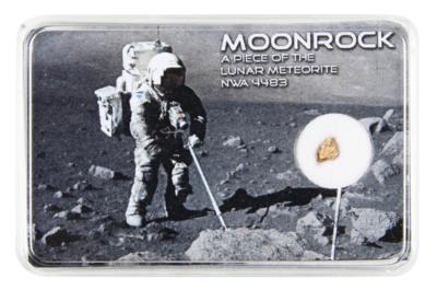 Lot #7821 Al Worden's NWA 4483 Lunar Meteorite Fragment