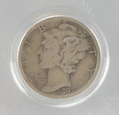 Lot #7006 Liberty Bell 7 Flown Mercury Dime - From the Collection of Curt Newport - Image 2