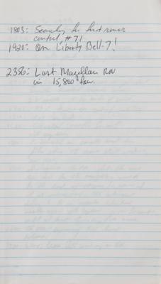 Lot #7007 Liberty Bell 7 Recovery Log Book - From the Collection of Curt Newport - Image 4