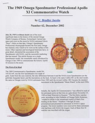 Lot #7000 Wally Schirra's 18k Gold Omega Speedmaster Professional 1969 Apollo 11 Commemorative Watch - Image 12