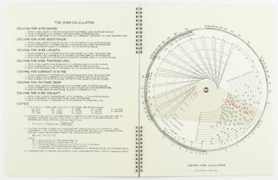 Lot #7640 Space Shuttle Orbiter Wire Calculator Booklet - Image 2