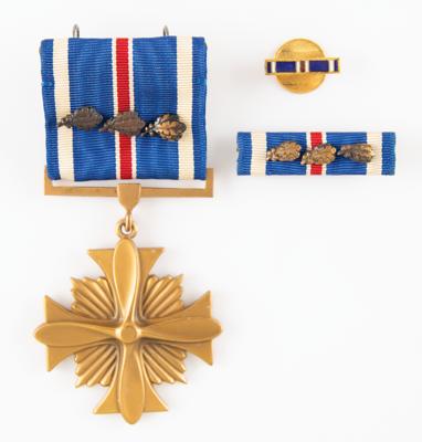 Lot #7225 Jim McDivitt's Distinguished Flying Cross with Oak Leaf Clusters