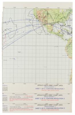 Lot #7313 Apollo 11 Earth Orbit Charts
