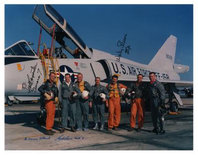Lot #7064 Mercury Astronauts: Carpenter, Cooper, and Schirra Signed Photograph - Image 1