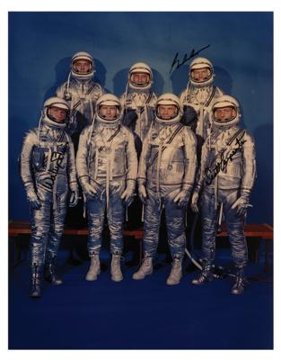 Lot #7065 Mercury Astronauts: Carpenter, Cooper, and Schirra Signed Photograph - Image 1