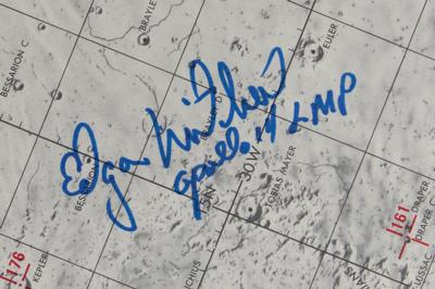 Lot #7411 Edgar Mitchell Signed Apollo 14 Lunar Orbital Science Contingency Flight Chart - Image 2
