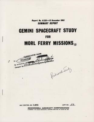 Lot #7570 Richard Truly Signed Gemini Manual