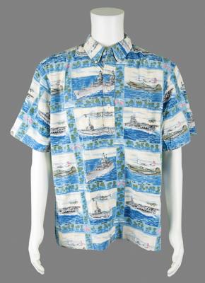 Lot #7029 Wally Schirra's Personally Owned and Worn Hawaiian Shirt