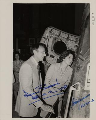 Lot #7419 Alan Bean and Valentina Tereshkova Signed Photograph