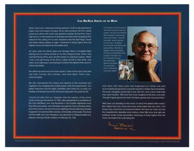 Lot #7341 Alan Bean Signed Promotional Print: 'Clan MacBean Arrives on the Moon' - Image 2