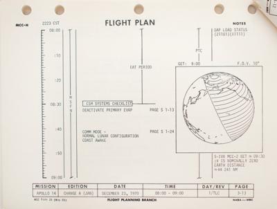 Lot #7418 Apollo 14 Flight Plan Revision Document - Image 2