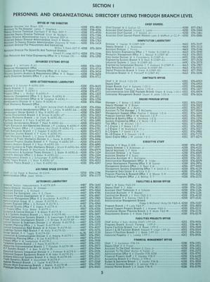 Lot #7590 NASA: George C. Marshall Space Flight Center Telephone Directory (1965) - Image 2