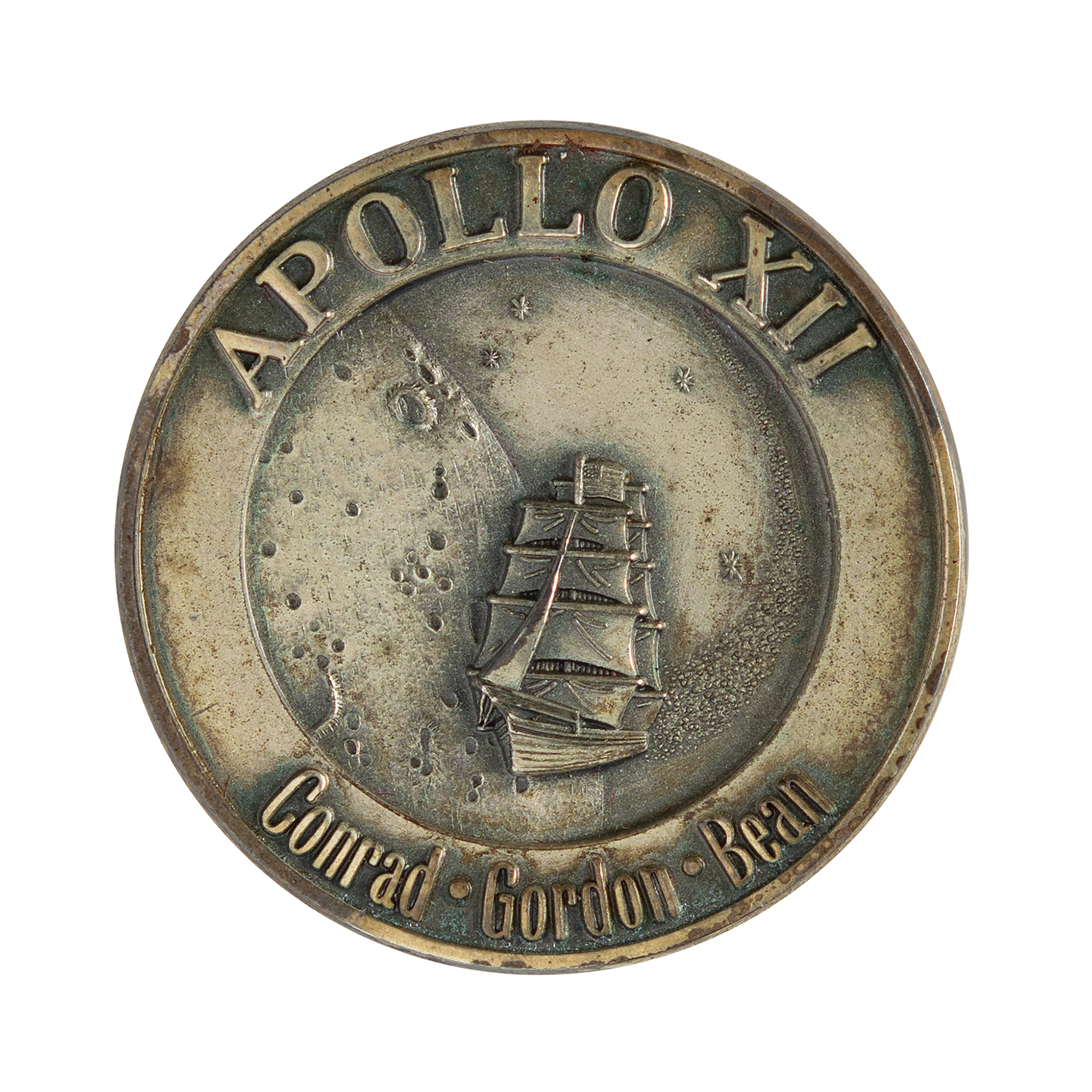 Lot #7325 Buzz Aldrin's Apollo 12 Robbins Medallion (Attested as Flown)