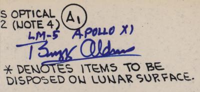 Lot #7262 Buzz Aldrin Signed Lunar Module Blueprint - Image 2