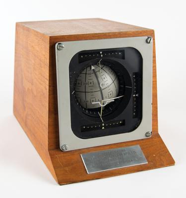 Lot #7001 Commemorative Apollo Block 1 FDAI Display Presented to Deke Slayton