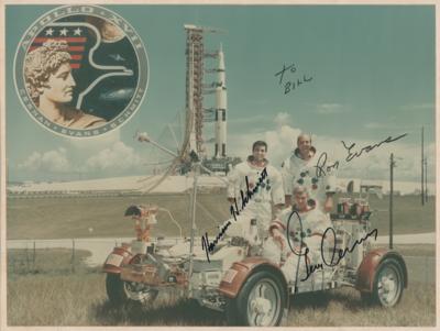 Lot #7526 Apollo 17 Signed Photograph