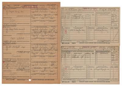 Lot #7024 Mercury Astronauts: Gordon Cooper, Wally Schirra, and Deke Slayton (3) Documents Signed