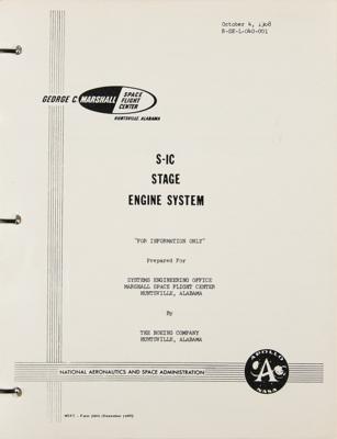 Lot #7174 Saturn V S-IC Stage Engine System (5) Manuals - Image 1