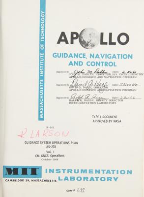 Lot #7140 Apollo AS-278 CM Guidance System Operations Plan - Image 2