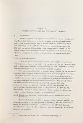 Lot #7140 Apollo AS-278 CM Guidance System Operations Plan - Image 3