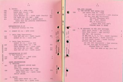 Lot #7207 Apollo 8 Preliminary CSM Flight Crew Abbreviated Checklist - Image 3