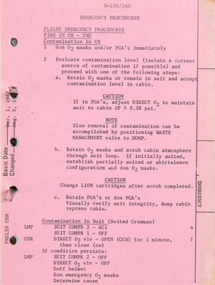 Lot #7207 Apollo 8 Preliminary CSM Flight Crew Abbreviated Checklist - Image 5