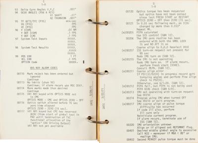 Lot #7435 Apollo 15 CSM Guidance and Control Checklist - Image 2