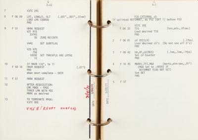 Lot #7435 Apollo 15 CSM Guidance and Control Checklist - Image 4