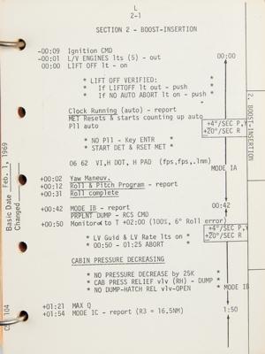 Lot #7234 Apollo 9 CSM Flight Crew Abbreviated Checklist - Image 2