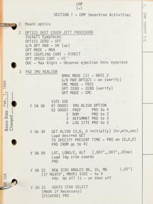 Lot #7234 Apollo 9 CSM Flight Crew Abbreviated Checklist - Image 4