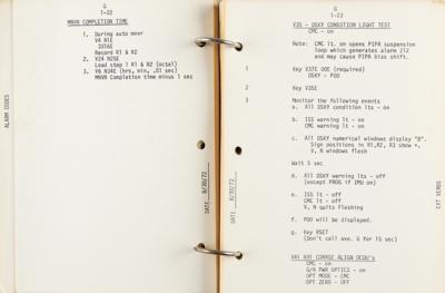 Lot #7530 Apollo 17 Basic CSM Entry Checklist - Image 4
