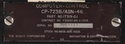 Lot #7764 McDonnell Douglas F-4 Phantom II CP723B/ASN-46 Computer Control Box - Image 4