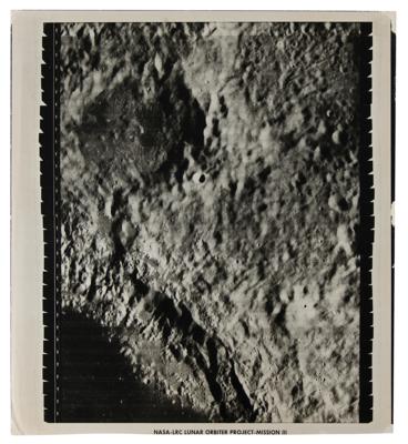Lot #7793 Lunar Orbiter III Oversized Photograph