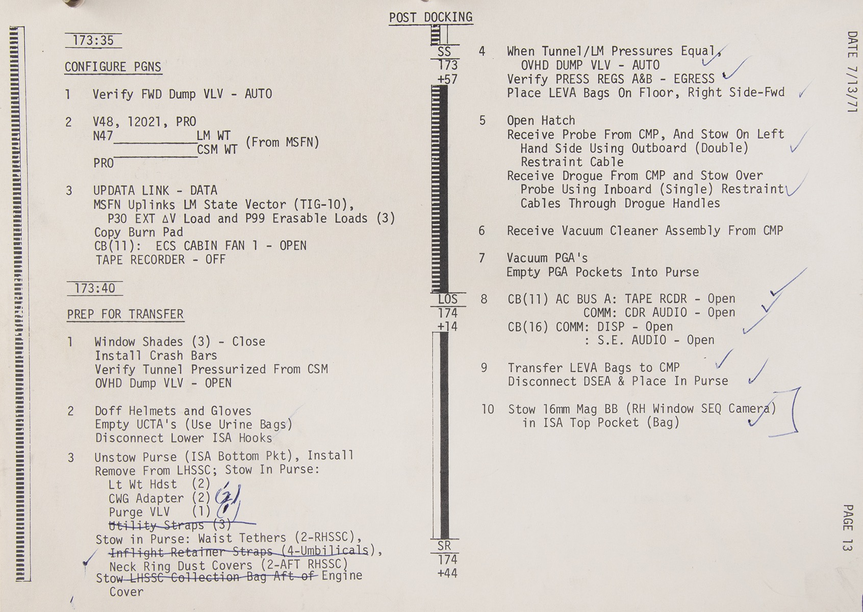 Lot #7901 Dave Scott's Apollo 15 Flown LM Timeline Book - Image 7