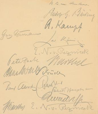 Lot #188 German Authors, Composers and Painters - Image 1