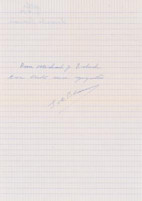 Lot #446 Simone de Beauvoir Signature