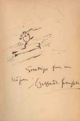 Lot #194 Wilfred T. Grenfell (2) Signed Books with Sketches - Image 3