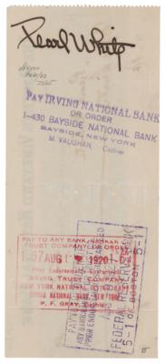 Lot #712 Pearl White Signed Check - Image 1