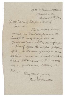 Lot #260 Richard A. Proctor Autograph Letter Signed - Image 1