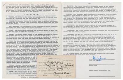Lot #556 Broadway Composers (3) Documents Signed - Image 1
